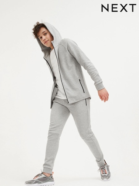 Grey Tech Sportswear Zip Through Hoodie (3-16yrs) (916235) | $25 - $33