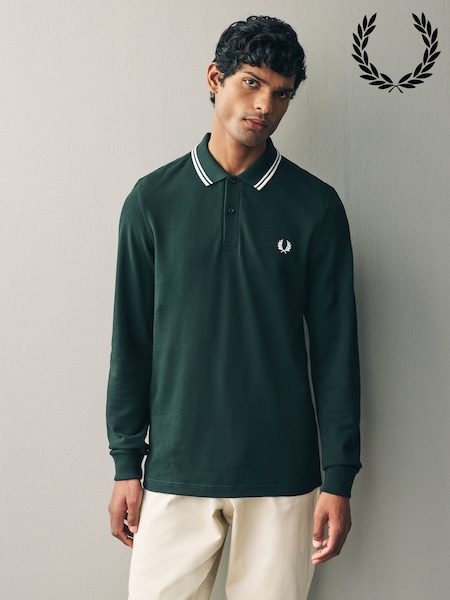 Fred Perry Long Sleeve Twin Tipped Polo Shirt (916599) | €127
