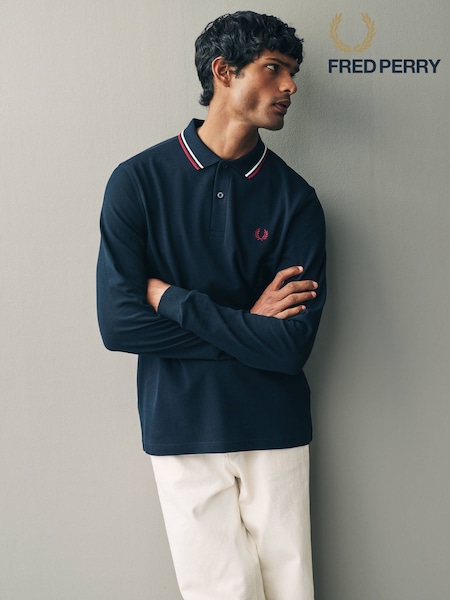 Fred Perry Long Sleeve Twin Tipped Polo Shirt (916622) | €132