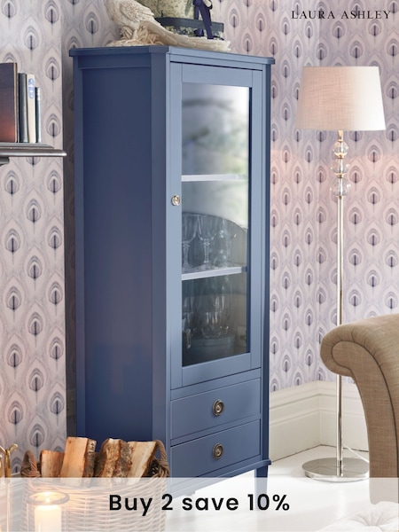 Laura Ashley Dusky Seaspray Henshaw 1 Door 2 Drawer Display Unit (917148) | €1,191