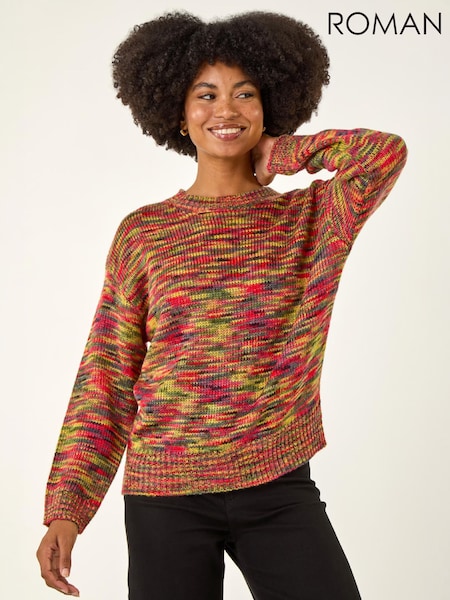 Green - Roman Space Dye Knitted Jumper