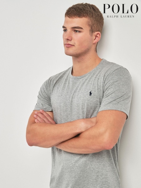 Polo Ralph Lauren Grey Logo Cotton Jersey T-Shirt (917809) | €66