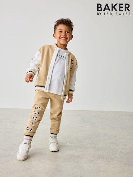 Baker By Ted Baker Neutral 100% Cotton Varsity 3 Piece Set (918022) | €49 - €55