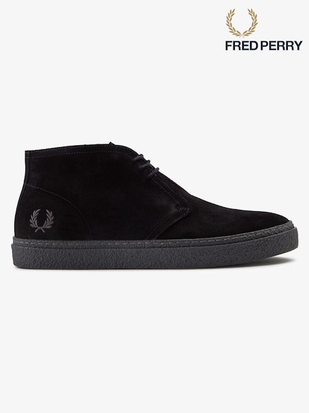 Fred Perry Hawley Suede Black Boots (918181) | kr1 771