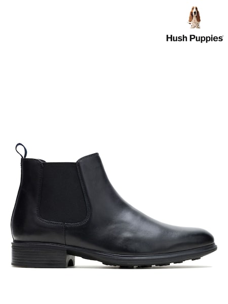 Black - Regular Hush Puppies Lewis Chelsea Boots