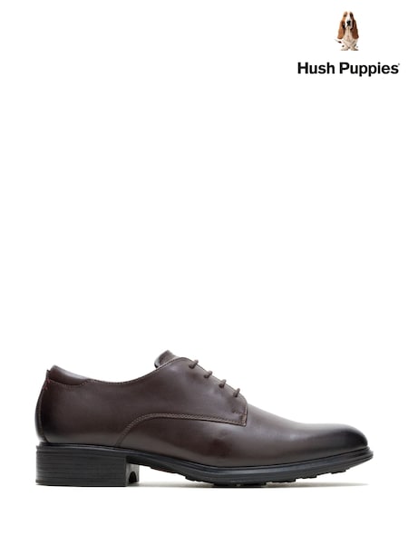 Brown - Regular Hush Puppies Lewis Oxford Shoes