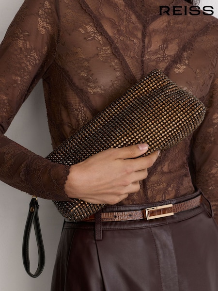 שוקולד - Reiss Olga Bag