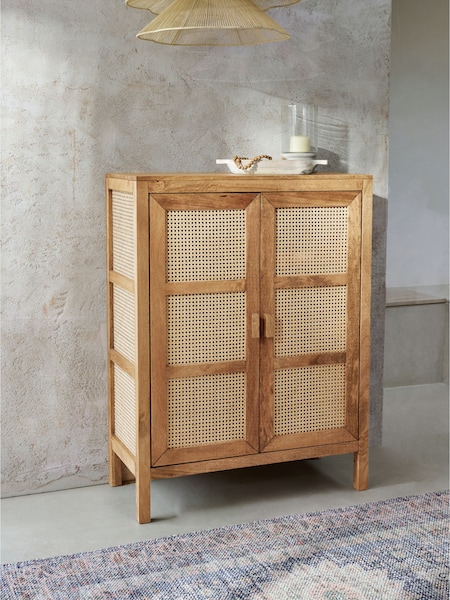 French Connection Mango Wood and Rattan Provencial Sideboard (919353) | €845