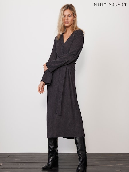Mint Velvet Grey Knot Detail Midi Dress (919762) | €29