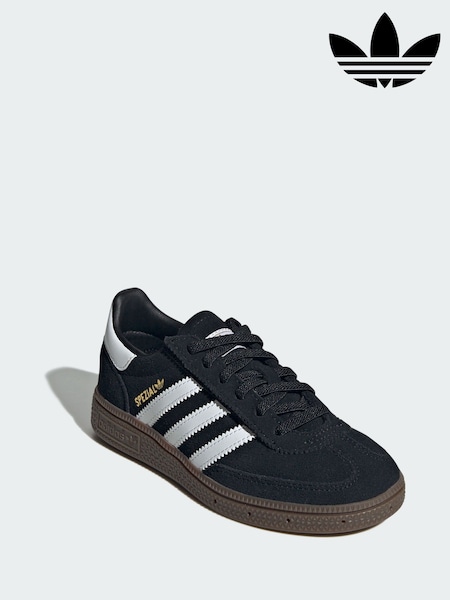 Black - Adidas Originals Handball Spezial Comfort Closure Elastic Lace Shoes