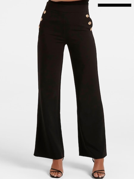 Forever New Black Megan Button Wide Leg Trousers (920158) | € 54