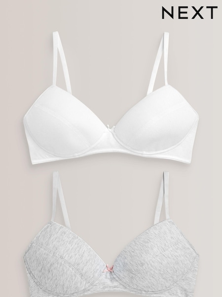 Grau/weiß - 2 Pack First Trainer Bras (920367) | 16 €