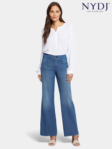 NYDJ Blue High Rise Teresa Wide Leg Jeans (921511) | €79