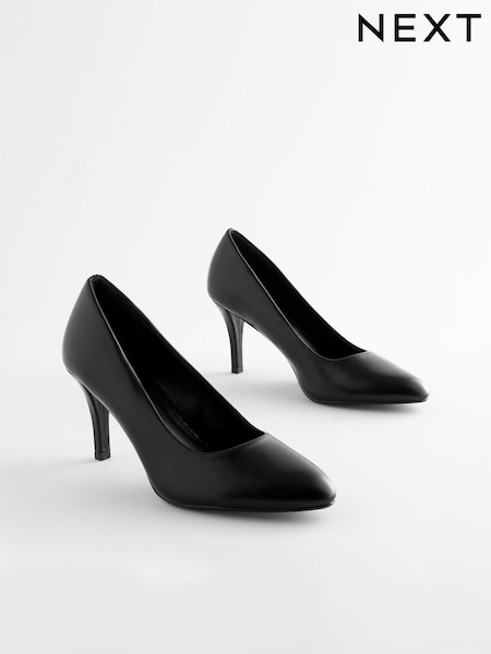 Black Extra Wide Fit Forever Comfort® Closed Toe Heel Court Shoes (921720) | 130 QAR