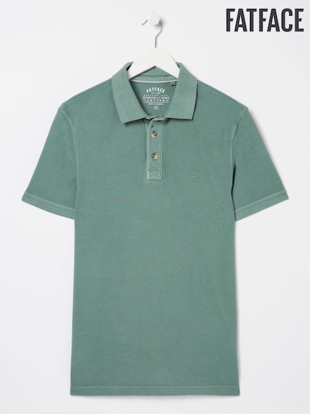 FatFace Green Organic Pique Polo Shirt (922041) | €21.50