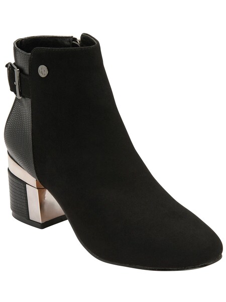 Lotus Black Heeled Ankle Boots (922526) | €53