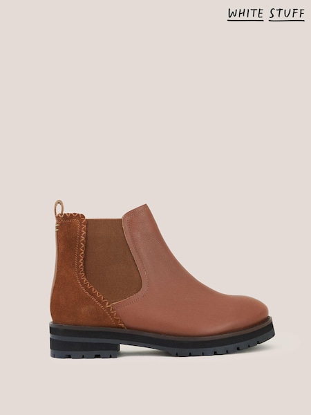 Natural - Chelsea Ghete și cizme din piele White Stuff Esme (922652) | 356 LEI