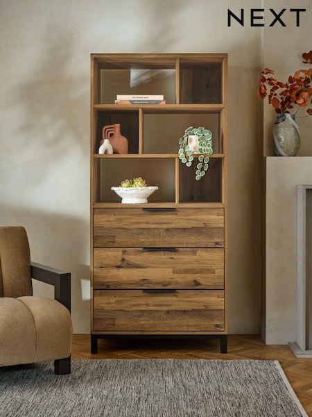 Dark Bronx Shelf with Drawers (922857) | €580