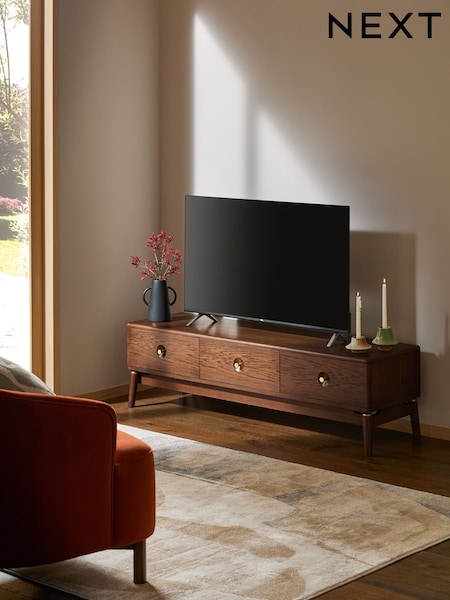 Dark Flinton Oak Veneer Up to 60 inch TV Unit (922967) | €775
