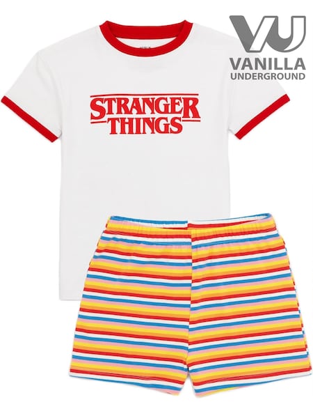 Vanilla Underground Red Stranger Things Girls Licensing Short Pyjamas (923205) | €23