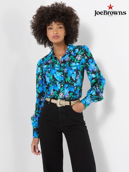 Blue - Joe Browns Helena Statement Floral Blouse