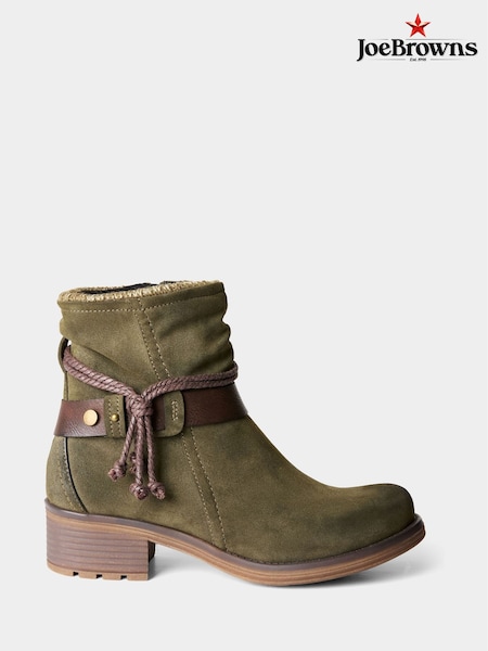 Green - Joe Browns Autumn Days Ankle Boots