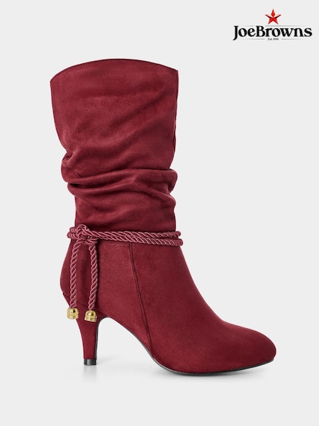 Red - Joe Browns Looking Good Slouchy Boots