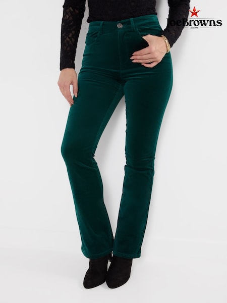 Green - Joe Browns Luxurious Bootcut Moleskin Trousers