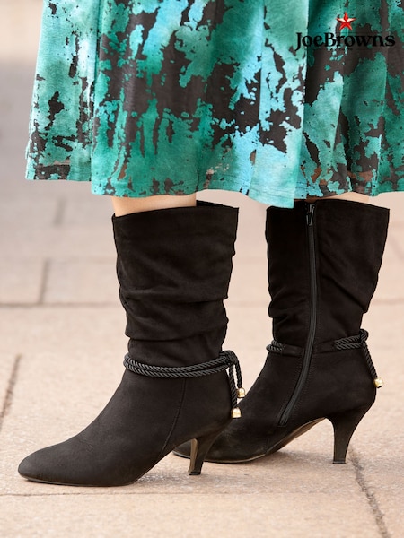 Black - Joe Browns Looking Good Slouchy Boots