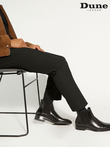 Dune London Black Standard Fit Mandatory Suede Chelsea Boots (924539) | 7,750 UAH