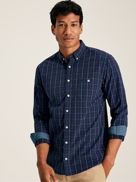 Joules Abbott Navy Check Cotton Poplin Shirt (924602) | €28.50