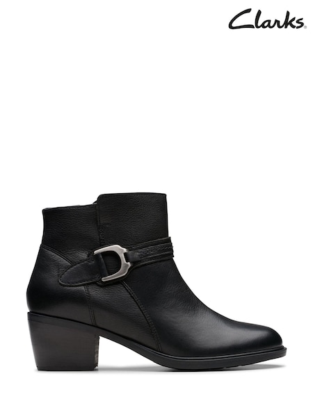 Negru - Cizme Clarks British Neva Western Buckle (924739) | 396 LEI