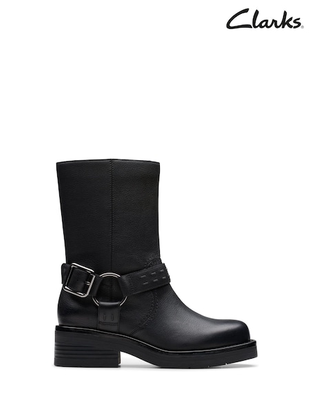 Schwarz - Clarks, Rebelle Up, Lederstiefel (924962) | 115 €