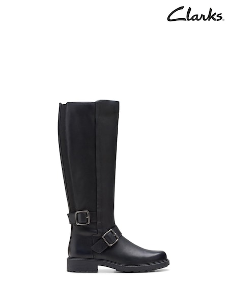 Noir - Clarks Bottes en cuir Orinoco2 Grand (925130) | € 105