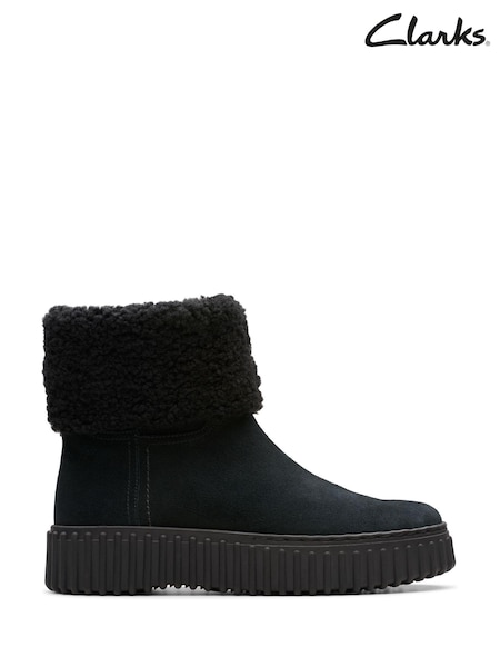 Schwarz - Clarks Torhill gefütterte Stiefel (925144) | 107 €