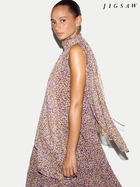Purple - Jigsaw Modal Ditsy Scarf