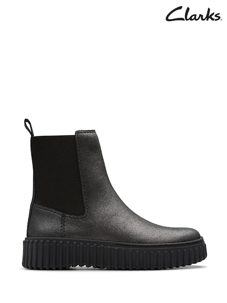Negru Antracit - Cizme Clarks din piele Torhill Maple (925407) | 543 LEI