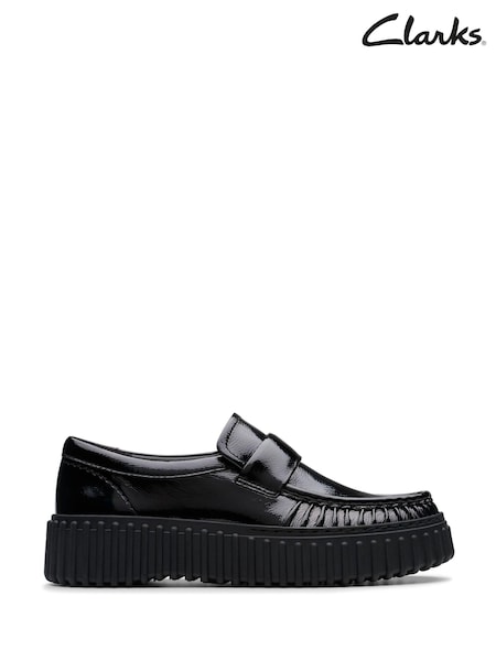 Clarks Patent Torhill Moccasin Shoes (925491) | 417 LEI