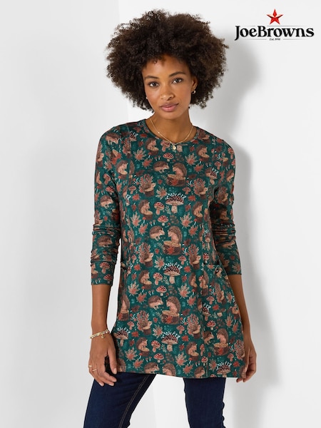 Жасыл - Joe Browns Hedgehog Printed Tunic Top