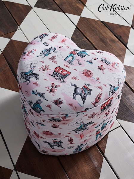 Cath Kidston Cowgirl Pink Locket Heart Shaped Stool (925635) | €145