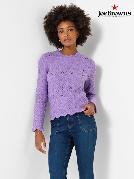 Lila - Joe Browns Freida Fancy Knit Jumper