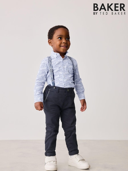 Baker by Ted Baker Navy Shirt Trousers and Braces Set (925721) | €61 - €66