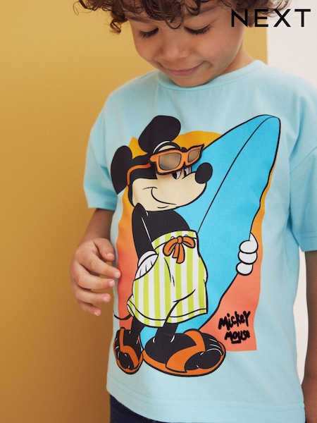 Blue Mickey Short Sleeve T-Shirt (3mths-8yrs) (925800) | €9 - €11