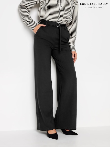 Long Tall Sally Black Ponte Trousers With Belt (926304) | € 53