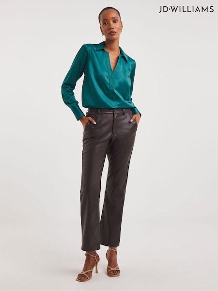 JD Williams Brown Straight Leg Trousers (926548) | €21