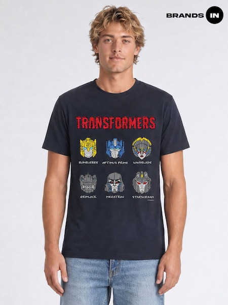 Blue - Regular Brands In Hasbro Transformers Felt Tip T-shirt