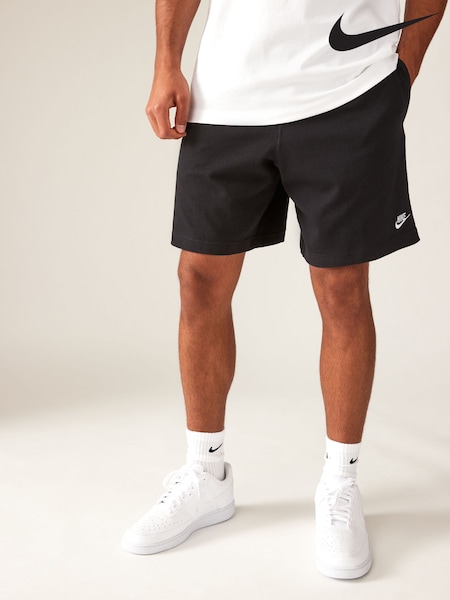 Svart - Nike Club Knit 100% Cotton Shorts (926986) | kr800