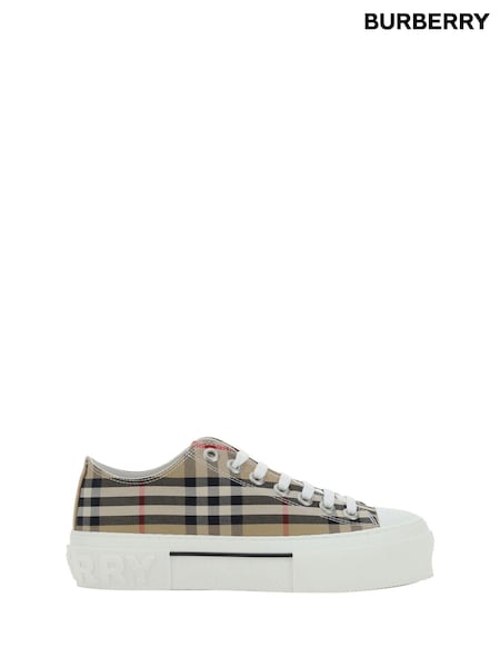 Burberry Low Top Cotton Sneakers with Repeated Pattern and Embossed Monogram (927021) | €889