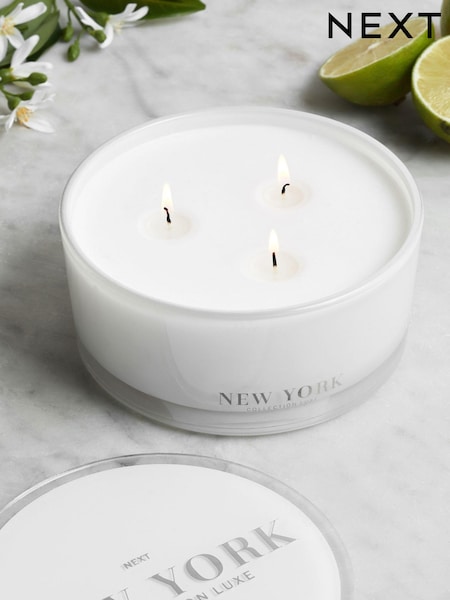 Jasmine & Orange Blossom Collection Luxe New York Large 3 Wick Scented Candle (927026) | €26