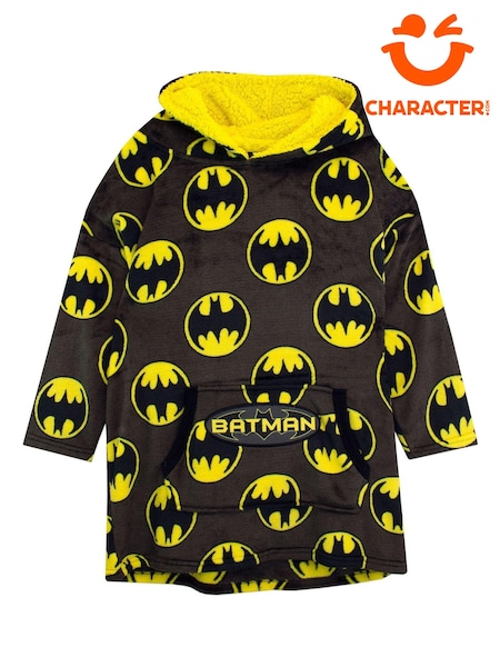 Character Black Batman Fleece Lounge Blanket Hoodie (927268) | 81 QAR